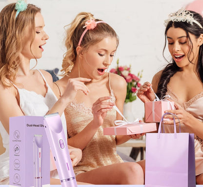 2'si 1 Arada Ağrısız Bikini Bölgesi Tıraş Makinesi – Su Geçirmez & Hassas Ciltler İçin Uygun