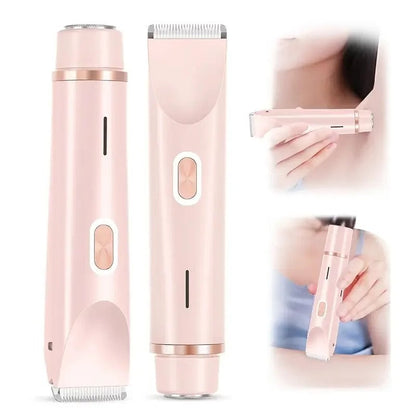 2'si 1 Arada Ağrısız Bikini Bölgesi Tıraş Makinesi – Su Geçirmez & Hassas Ciltler İçin Uygun